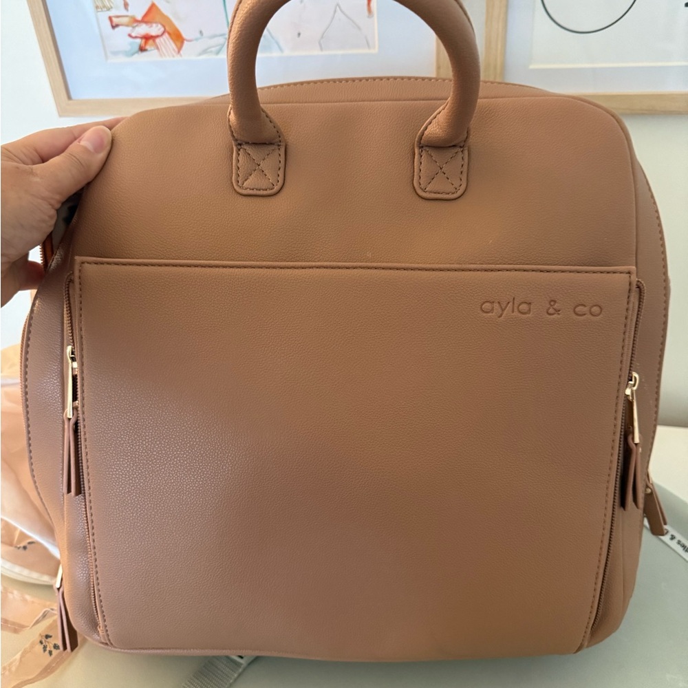 Ayla & Co Tan Leather Backpack